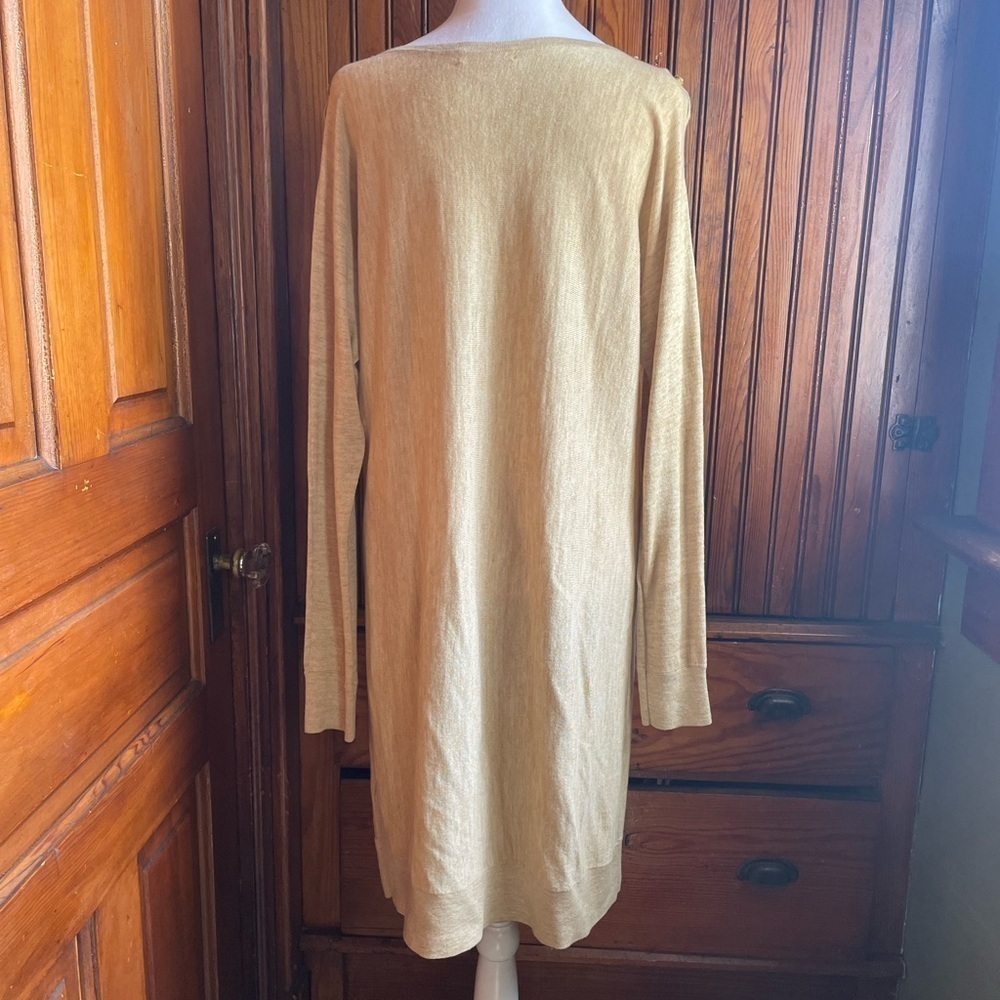 Lilly Pulitzer Cotton/Modal/Wool Tan Stretchy Soft Dress - Picture 2 of 9